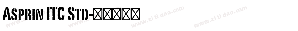 Asprin ITC Std字体转换